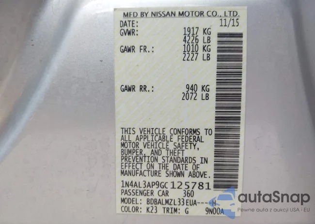 1N4AL3AP9GC125781: 42077128