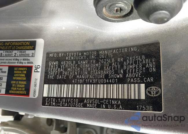 4T1BF1FK9FU094401: 42077295