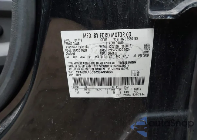 2FMDK4JC6CBA95660: 42079115