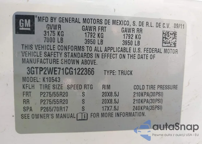 3GTP2WE71CG122366: 42079669