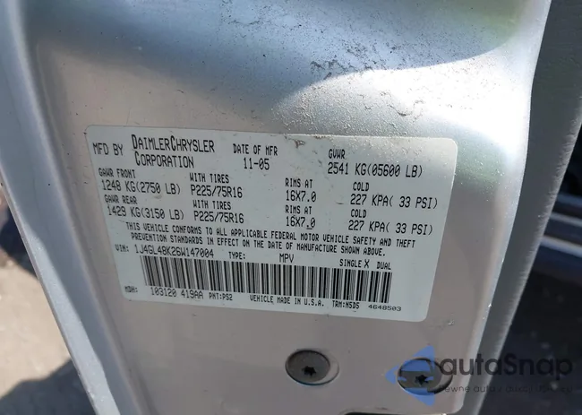 1J4GL48K26W147004: 42079926