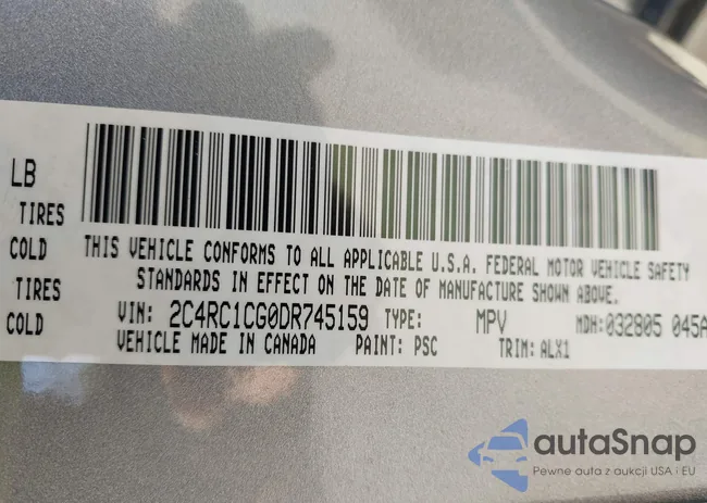 2C4RC1CG0DR745159: 42079490