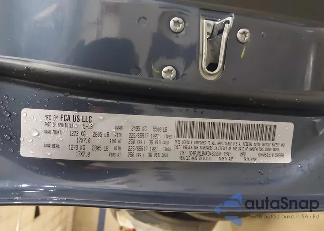 1C4PJMLB4KD462220: 42081241