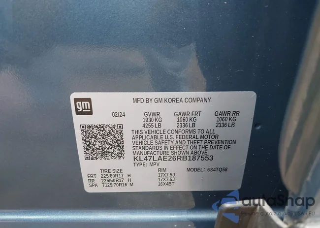 KL47LAE26RB187553: 42080295