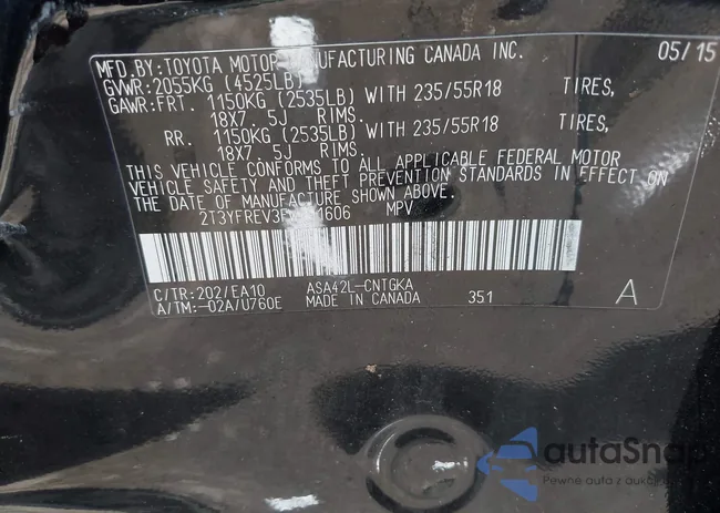 2T3YFREV3FW191606: 42080305