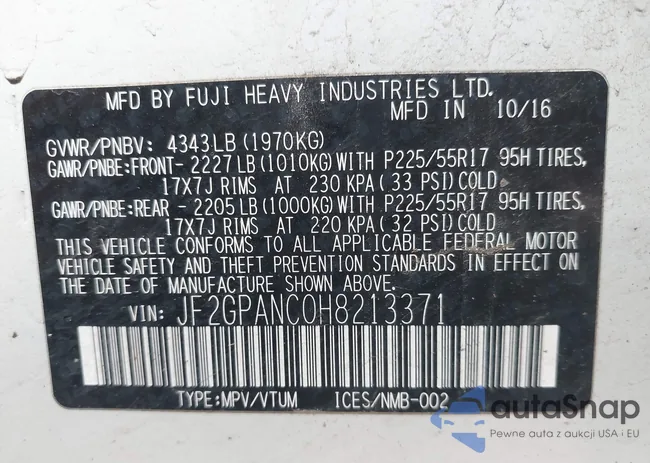 JF2GPANC0H8213371: 42080331