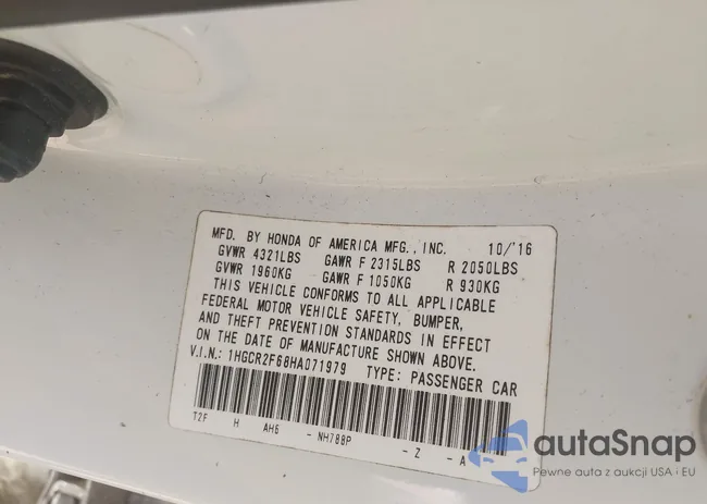 1HGCR2F68HA071979: 42081732