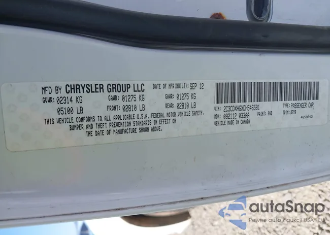 2C3CDXHGXDH546581: 42081973