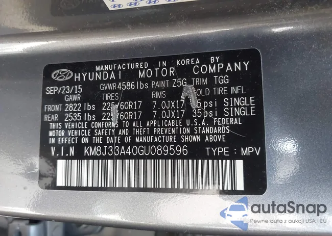 KM8J33A40GU089596: 42081398