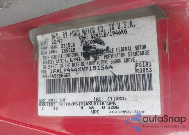 1FALP444XVF151564: 42082871