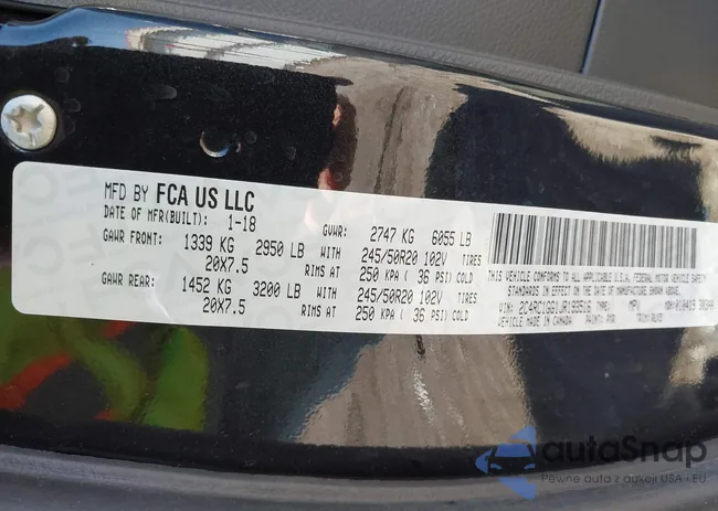 2C4RC1GG1JR193516: 42083087