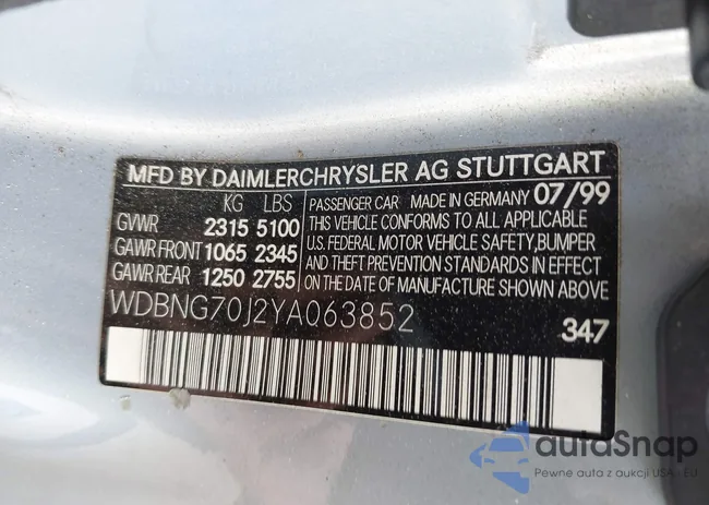 WDBNG70J2YA063852: 42083785