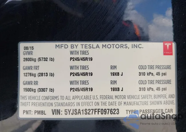 5YJSA1S27FF097623: 42083900