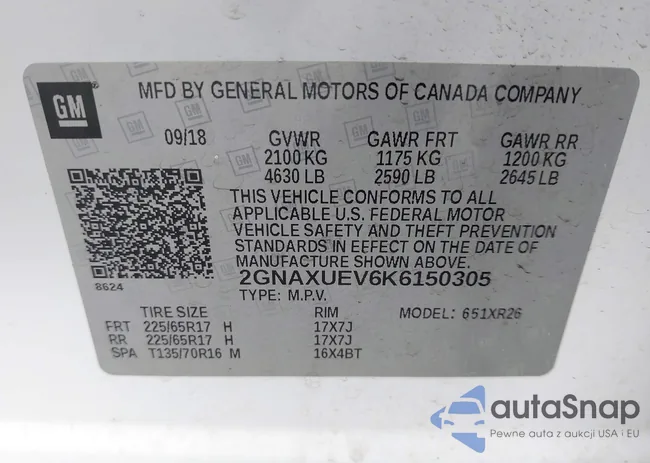 2GNAXUEV6K6150305: 42084768