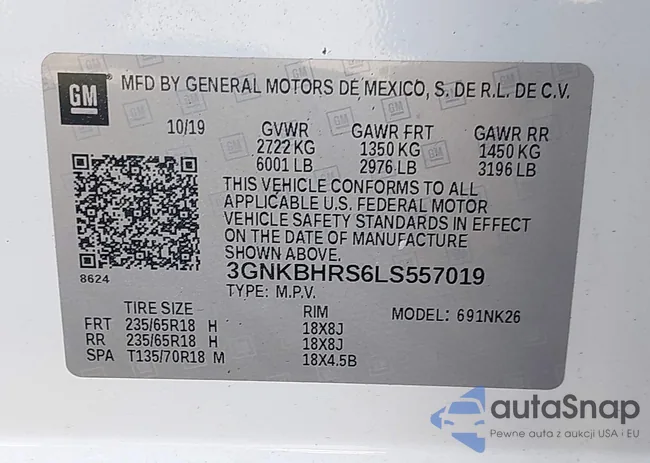 3GNKBHRS6LS557019: 42085239