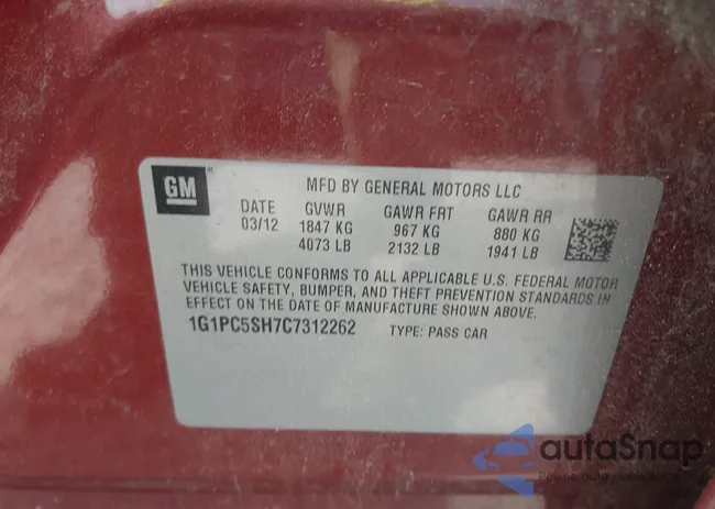 1G1PC5SH7C7312262: 42084524