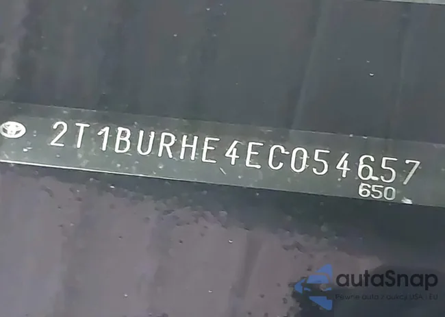 2T1BURHE4EC054657: 42085773