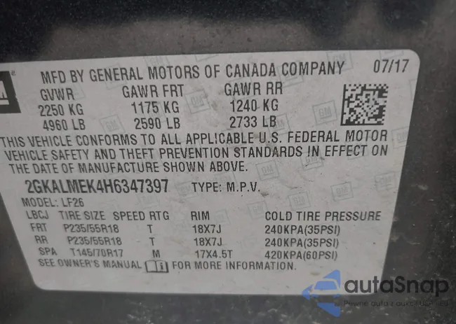 2GKALMEK4H6347397: 42085863