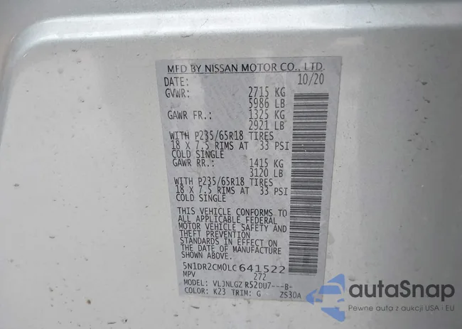 5N1DR2CM0LC641522: 42085317