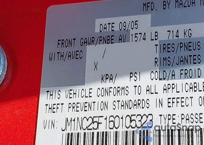 JM1NC25F160105323: 42087092