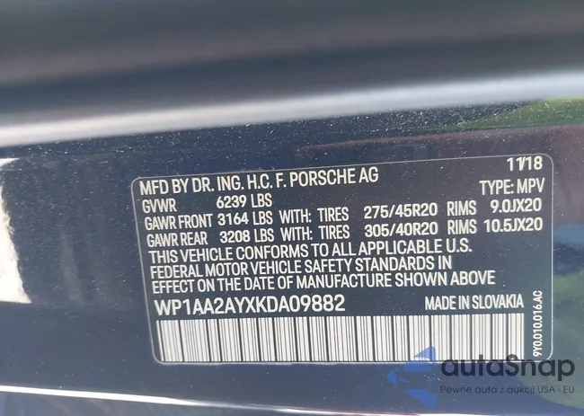WP1AA2AYXKDA09882: 42088024