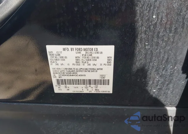 1FM5K8D84HGC45915: 42088691