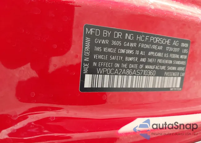 WP0CA2A86AS710360: 42088790