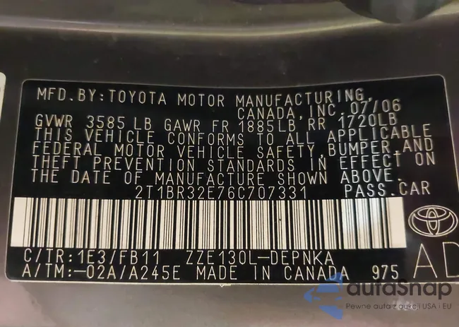 2T1BR32E76C707331: 42088593