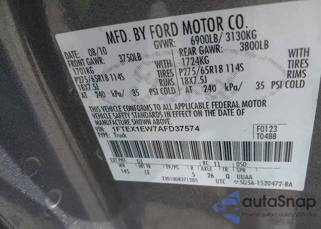 1FTEX1EW7AFD37574: 42088625