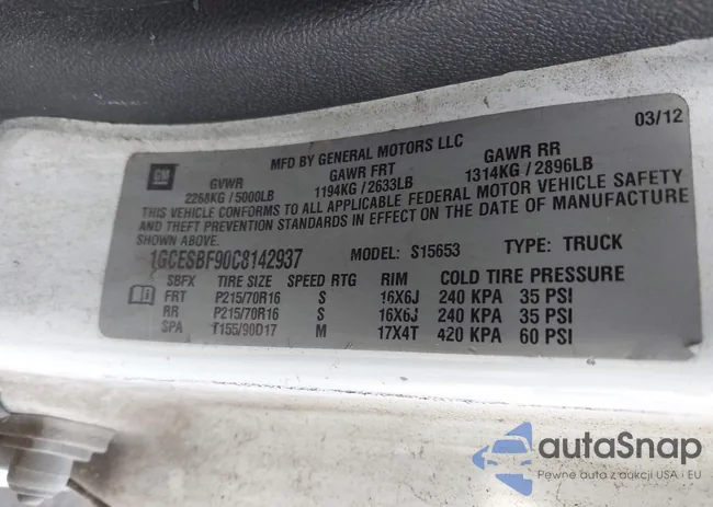 1GCESBF90C8142937: 42088633