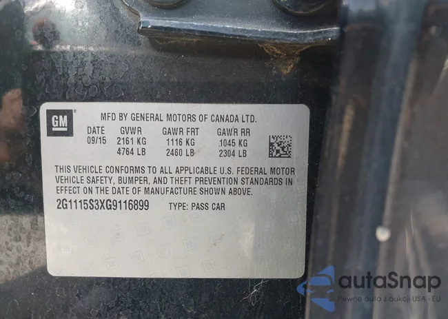 2G1115S3XG9116899: 42090143