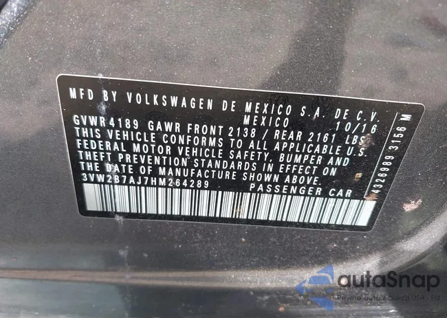 3VW2B7AJ7HM264289: 42090801