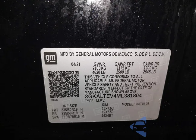 3GKALTEV4ML381804: 42091047