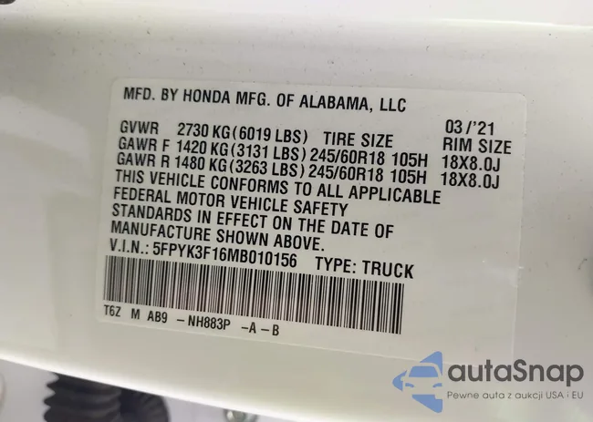 5FPYK3F16MB010156: 42091767