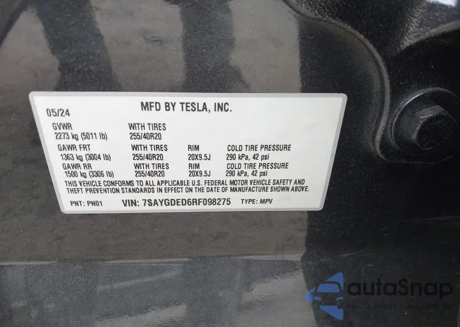 7SAYGDED6RF098275: 42091792