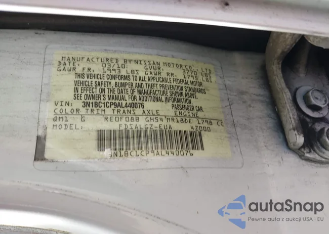 3N1BC1CP9AL440076: 42091353