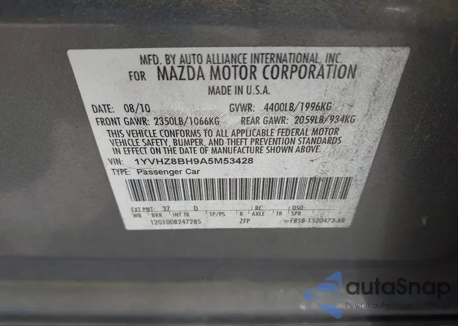 1YVHZ8BH9A5M53428: 42091377