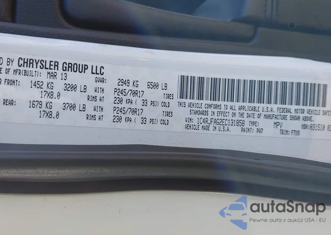 1C4RJFAG2EC131858: 42091538