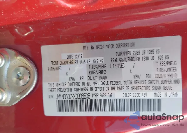 JM1NDAD7XK0306505: 42092642