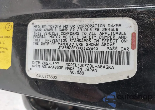 JT8BH28F6W0129843: 42092868