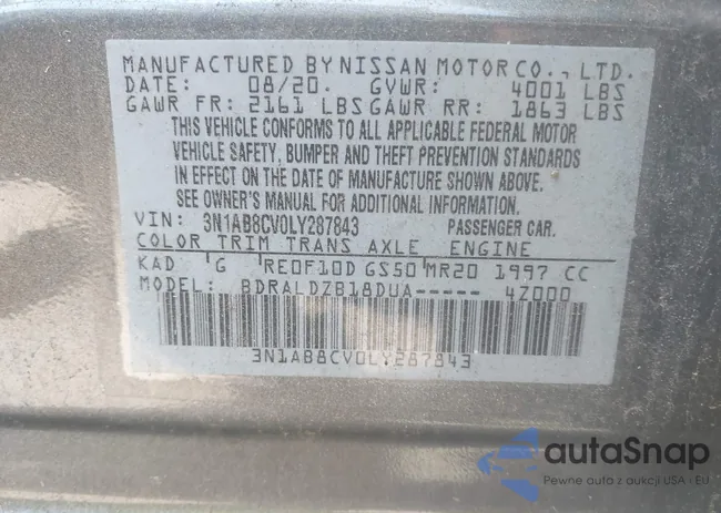 3N1AB8CV0LY287843: 42093220