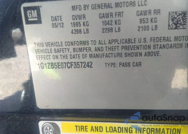 1G1ZB5E07CF357242: 42092427