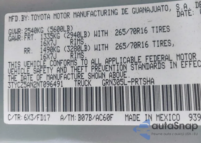 3TYCZ5AN2NT096491: 42093897