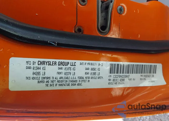 1C3CDFBAXDD338437: 42094189