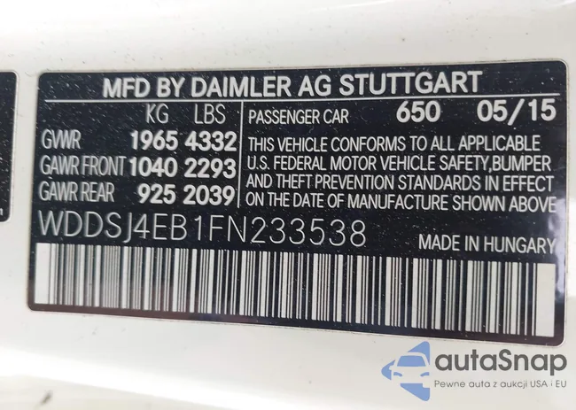 WDDSJ4EB1FN233538: 42094855