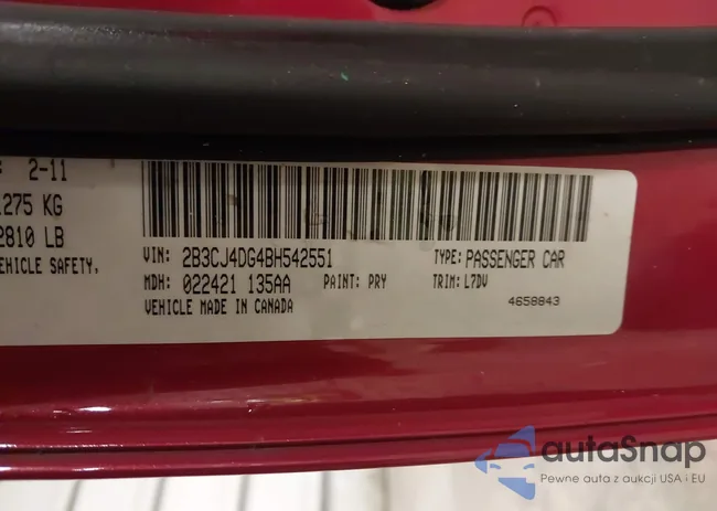 2B3CJ4DG4BH542551: 42094874