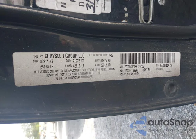 2C3CDXBG4EH174729: 42094976