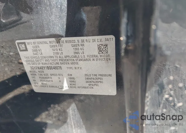 3GYFNAEY1BS648078: 42095062