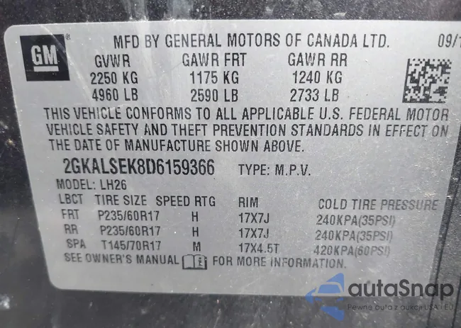 2GKALSEK8D6159366: 42095170