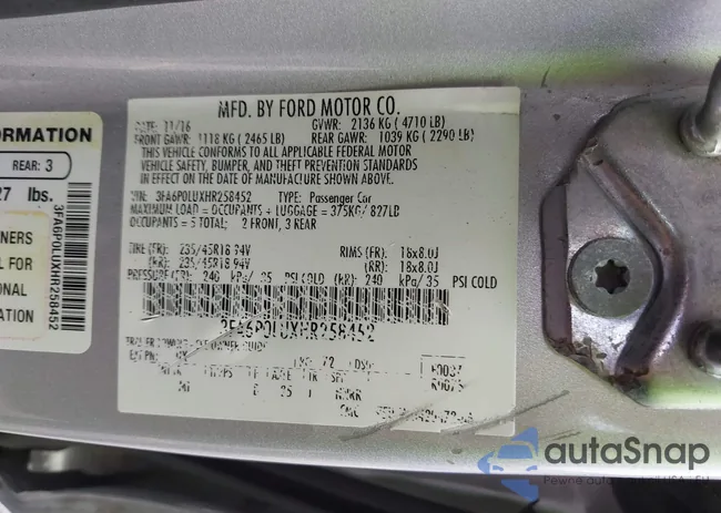 3FA6P0LUXHR258452: 42095176